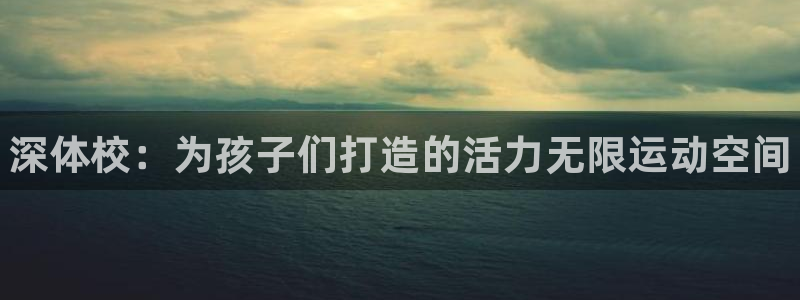 利记官网下载娱乐：深体校：为孩子们打造的活力无限运动
