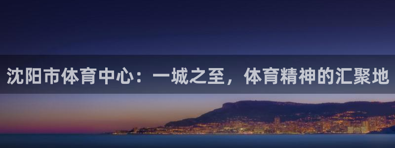 利记官网下载平台是正规平台吗：沈阳市体育中心：一城之至，体育