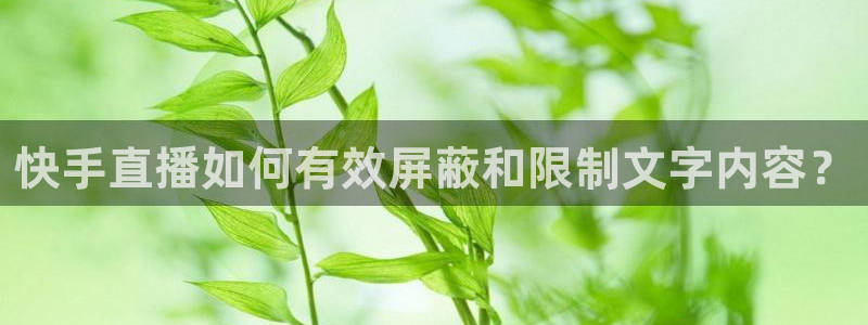 松鼠客户端：快手直播如何有效屏蔽和限制文字内容？